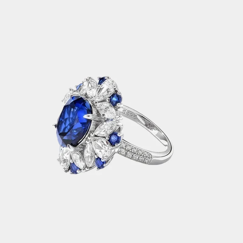 Royal Sapphire Pigeon Egg Ring - OOAKB