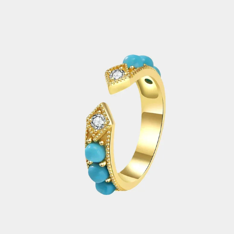 Turquoise Arrow Open Ring - OOAKB