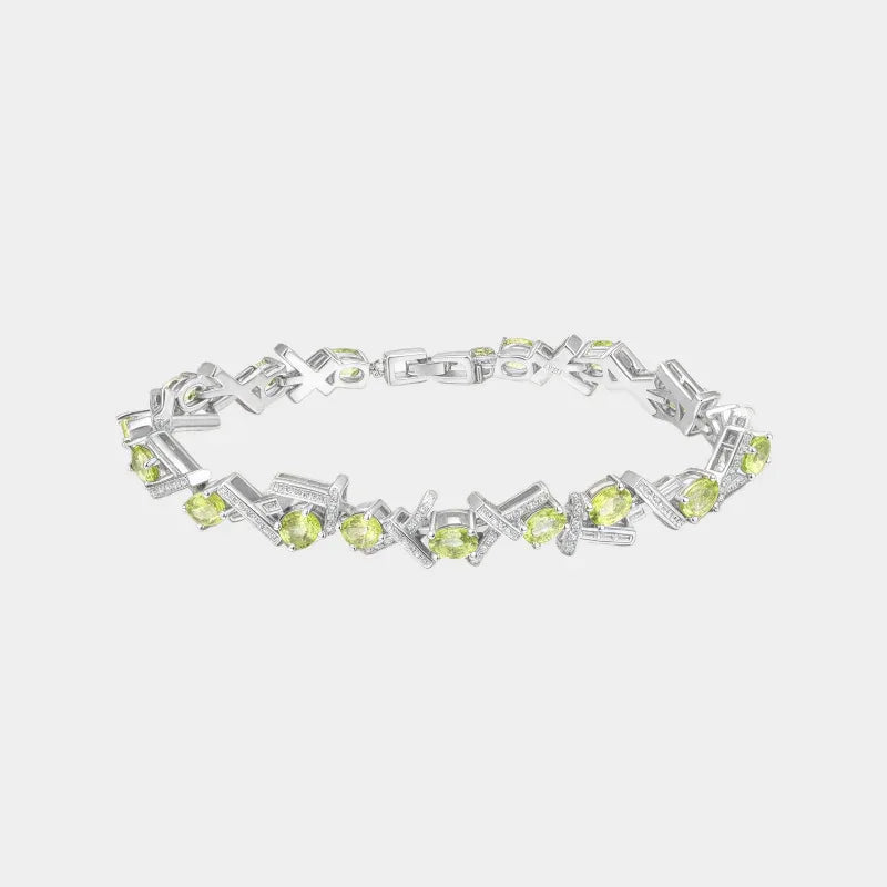 Natural Morning Light New Leaf Peridot Bracelet - OOAKB
