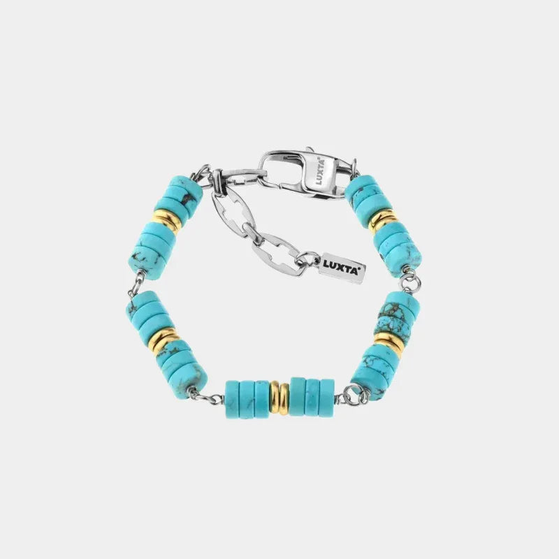S925 Silver Turquoise Bracelet Unisex - OOAKB