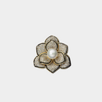 Camellia Shell Pearl Brooch