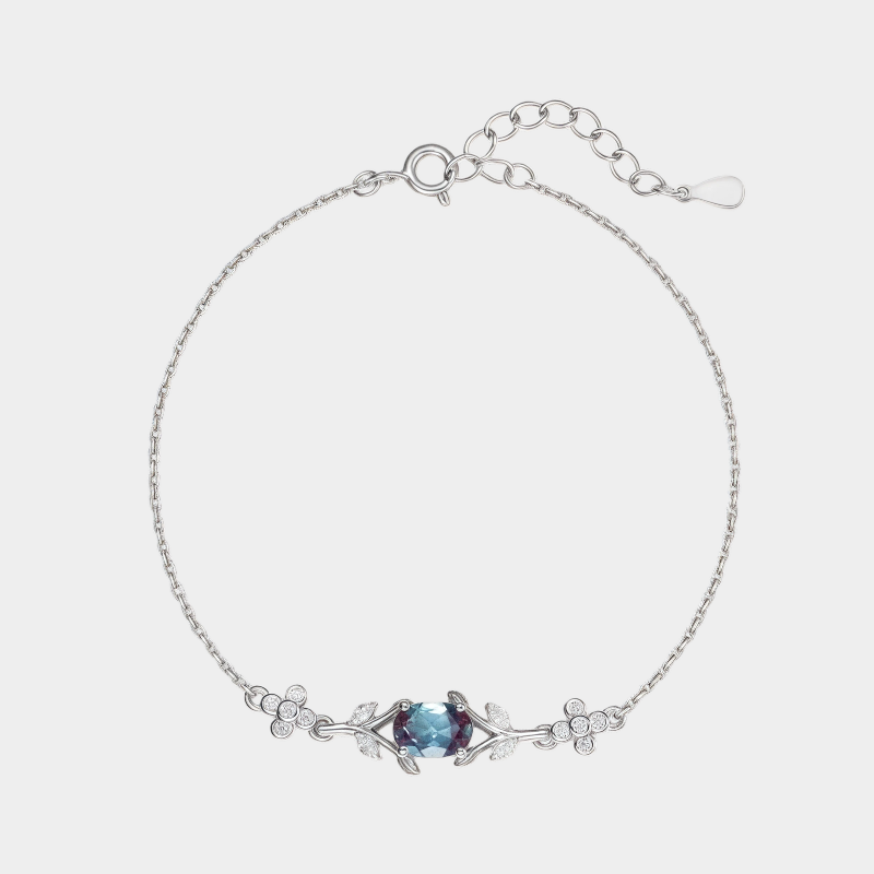Silver Alexandrite Ins Style Personalized Bracelet