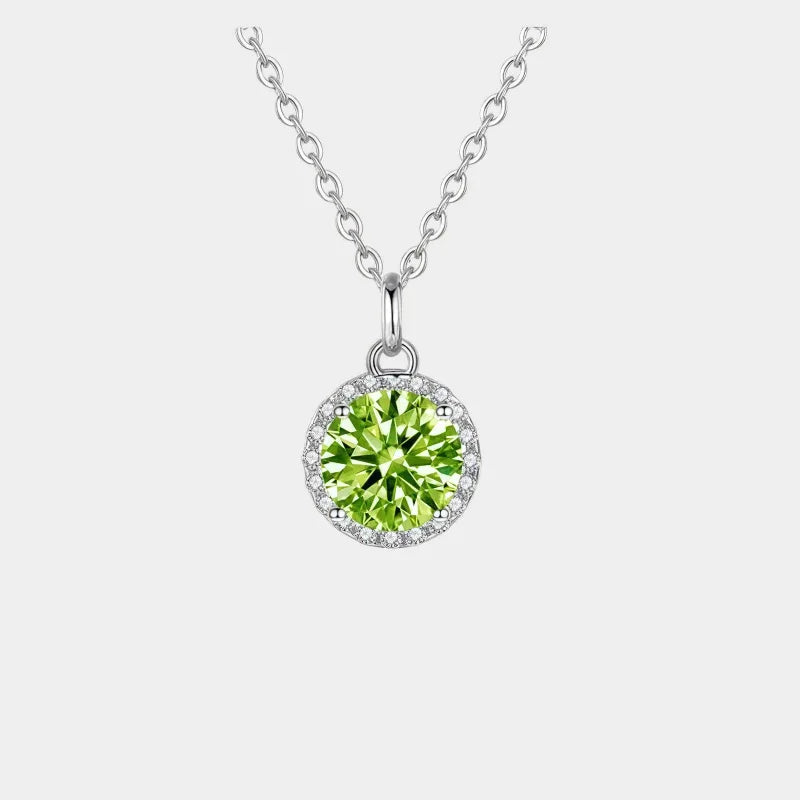 Natural Peridot Round Luxury Collar Necklace - OOAKB