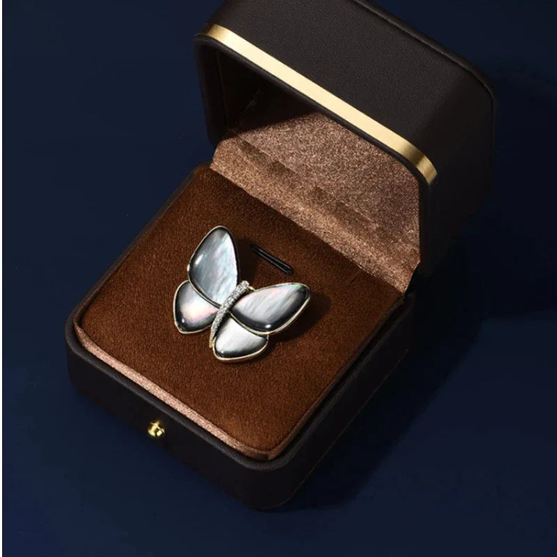 Color Shell Butterfly Brooch Women's Style - OOAKB