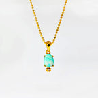 Australian Natural Opal S925 Silver Pendant Necklace