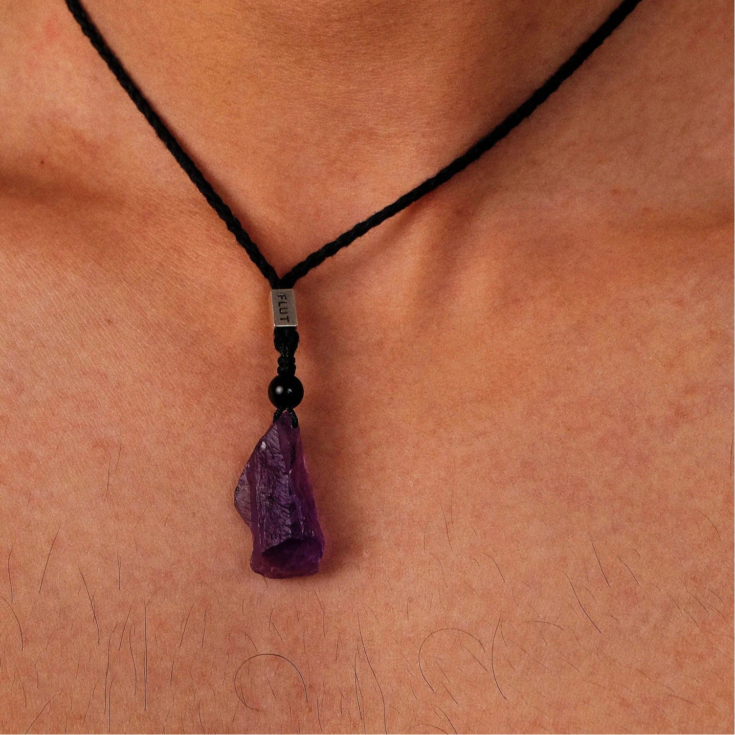 Niche Retro Amethyst Couple's Collarbone Chain