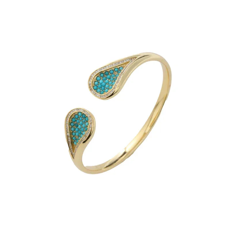 Turquoise Millet Bead Bracelet Women's - OOAKB
