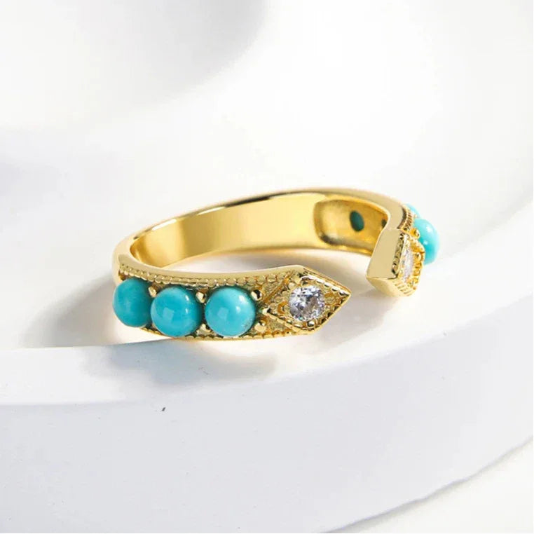 Turquoise Arrow Open Ring - OOAKB