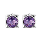 Yearning for the North Star Series Natural Amethyst Earrings