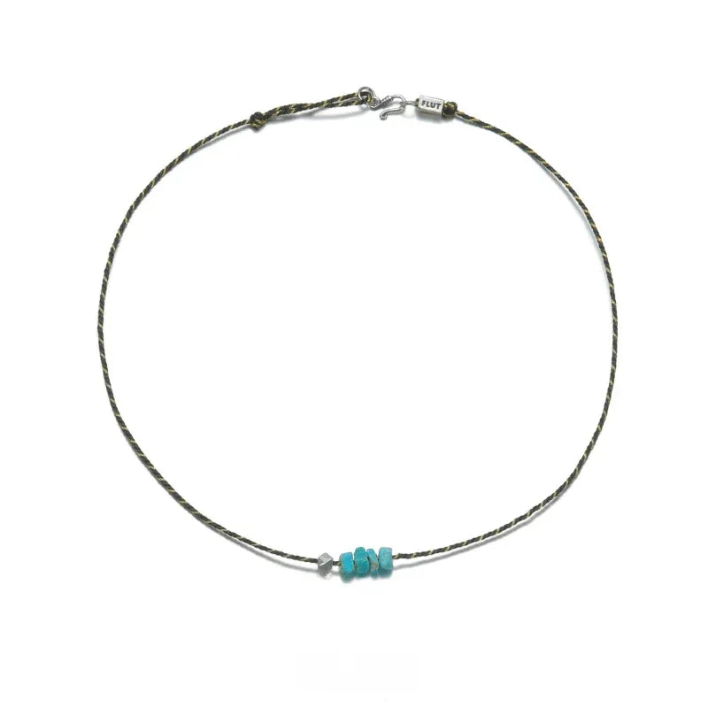 S925 Silver Turquoise Pendant Necklace - OOAKB