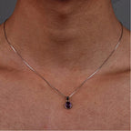 Light Luxury Niche Design Amethyst Collarbone Chain