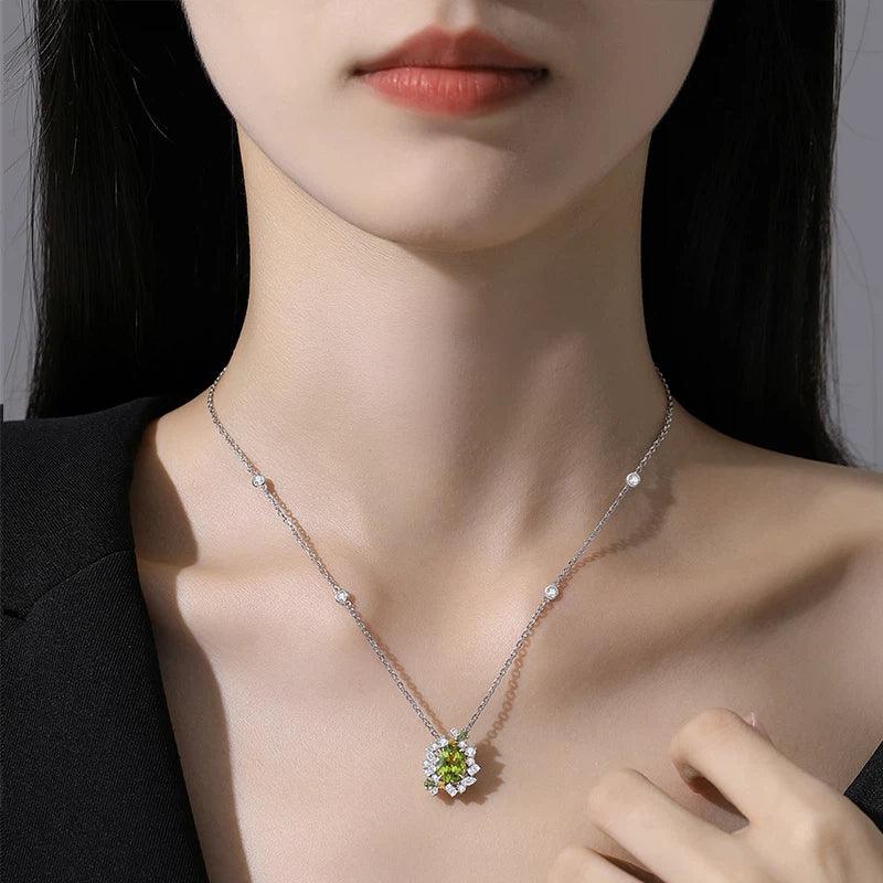 Natural Peridot Firefly Necklace - OOAKB