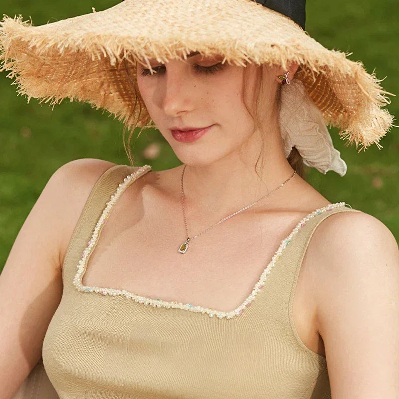 Natural Swan Peridot Collar Necklace - OOAKB