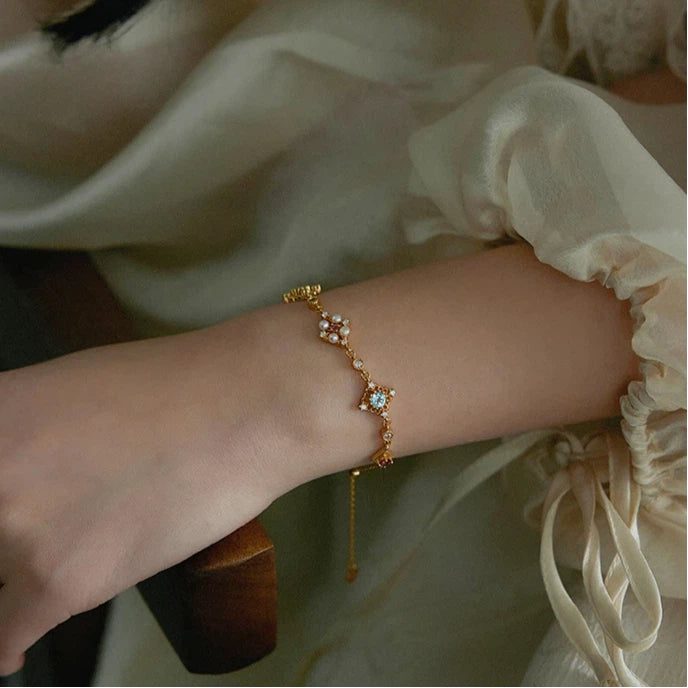 Topaz S925 Silver Adjustable Bracelet