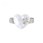 Baroque Heart-Shaped Pearl Open Ring