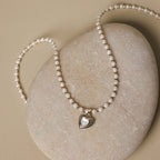 Moonlight Series Small Size Heart-Shaped Pearl Chain