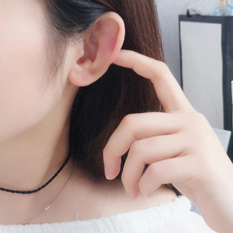 Sea Blue Topaz S925 Silver Closed-Back Earrings