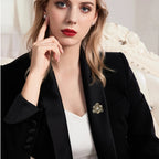 Camellia Shell Pearl Brooch