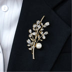 Bouquet Shell Pearl Brooch S925 Silver