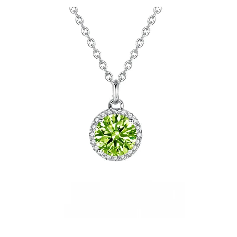 Natural Peridot Round Luxury Collar Necklace - OOAKB