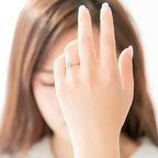 Aquamarine Minimalist Index Finger Ring