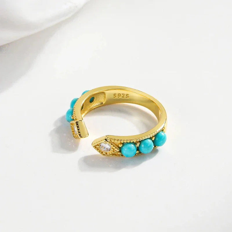 Turquoise Arrow Open Ring - OOAKB