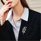 Bouquet Shell Pearl Brooch S925 Silver