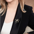 Chanel-style Bowknot Shell Pearl Brooch