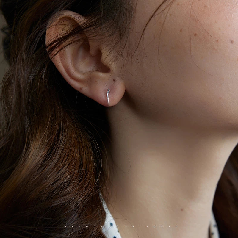 Topaz S925 Silver Snowflake Earrings