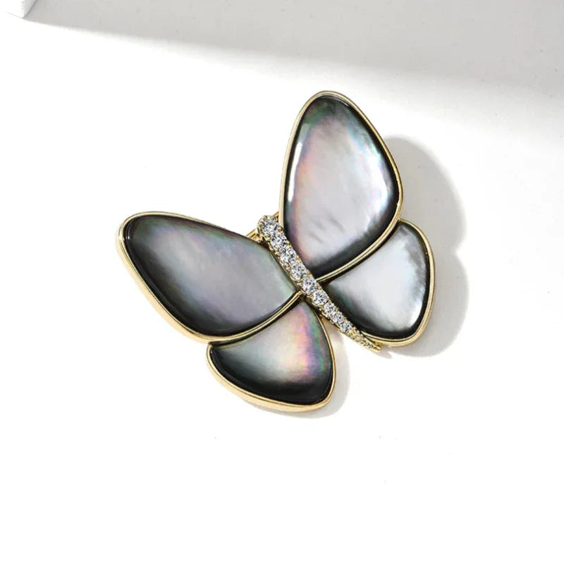 Color Shell Butterfly Brooch Women's Style - OOAKB