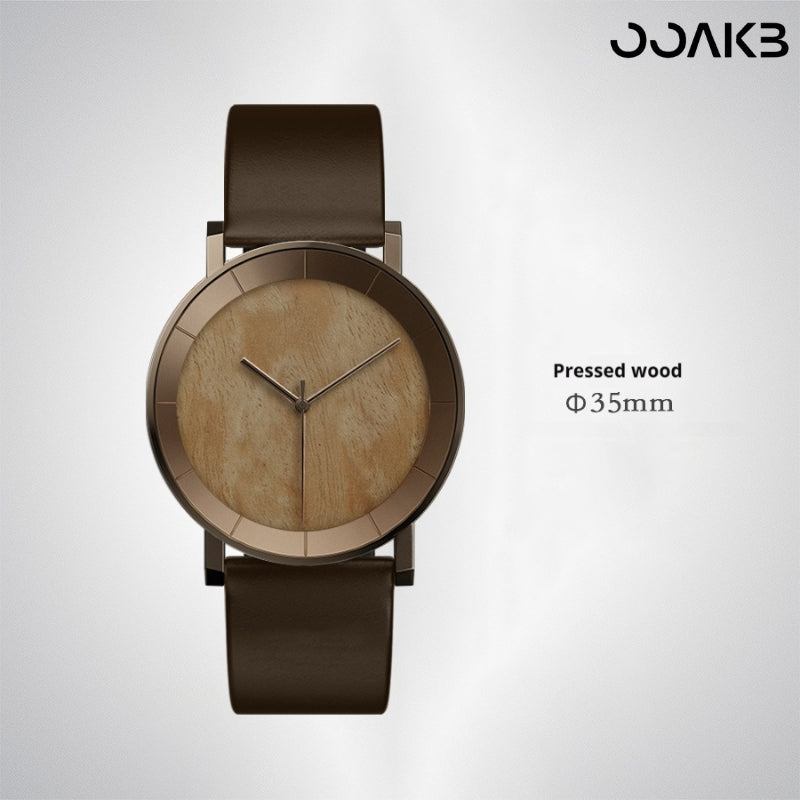 Customized Paper Wedding Wooden Clock Watch - Eco-Walnut Dial
