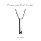 Customized Titanium Steel Photo Necklace - 6th Iron Anniversary Projection