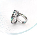 Customized Shell Couple Rings - Perfect Iron Wedding Gift