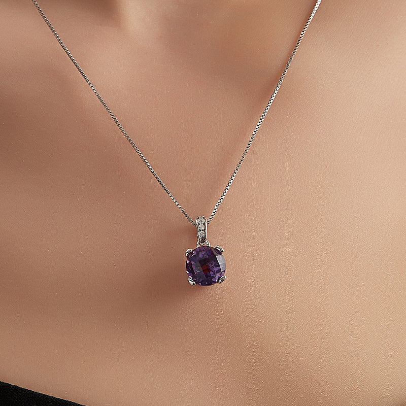 Wisteria Series Natural Amethyst Exquisite Collar Necklace