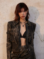Customized Tin Foil Alloy Double-Layer Knot Necklace - 10th Anniversary Black Gold Neutral