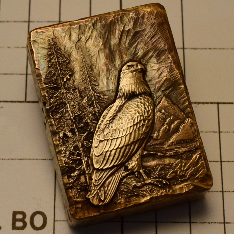 7th anniversary with a handcrafted brass armor lighter