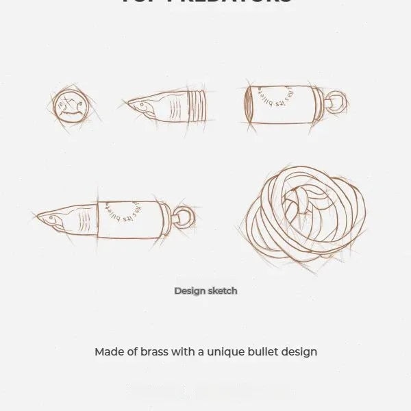 Shark Bullet Head Necklace Pendant - OOAKB