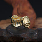 Copper Wedding Gift Customized Copper/14K Gold Ribbon Ring for Men and Women with Exclusive Design (57 chars)