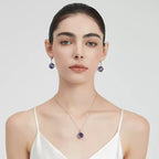 Natural Amethyst Minimalist High-End Collar Necklace