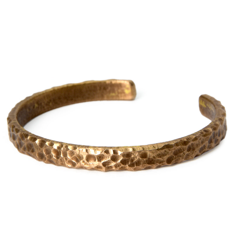 Customized Solid Brass Couple Cuffs - 7th Anniversary Adjustable Engraved