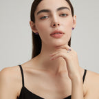 Star Wish Series Four-Leaf Clover Amethyst Earrings