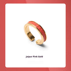 Hand - Stitched Leather Wedding Gift Customized with Colorful Inlay for 3rd Year