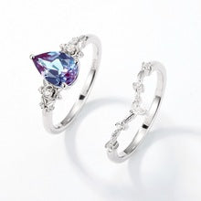 Silver Alexandrite Ring Women's Style