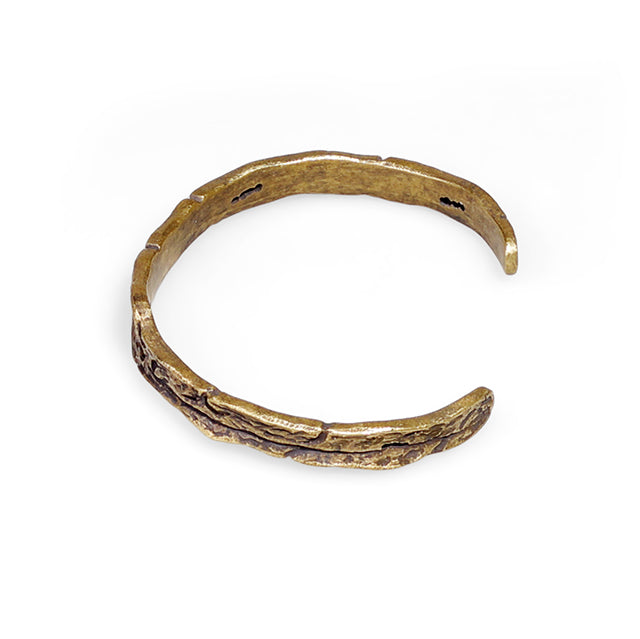 Customized Brass Medieval Engraved Cuff - 7th Anniversary Erfur Inspired