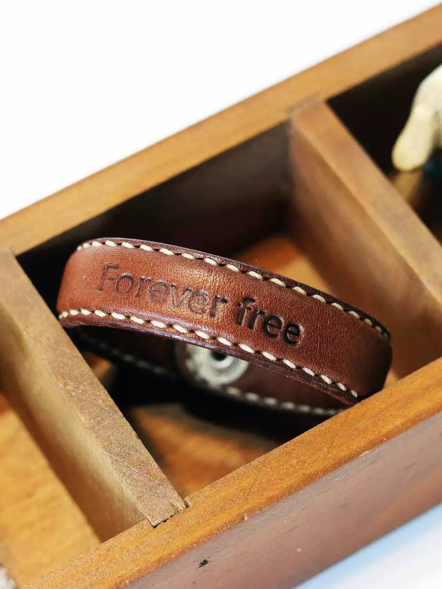 Hand - Stitched Customized Leather Wedding Gift for Unique 3rd Year Anniversary