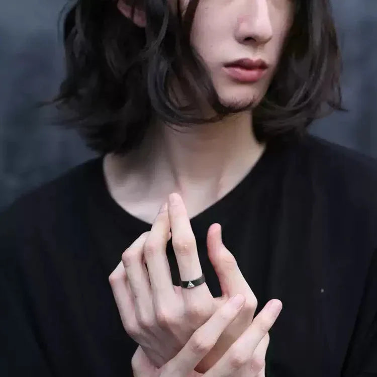 Artisanal Ceramic Evil Eye Ring - OOAKB