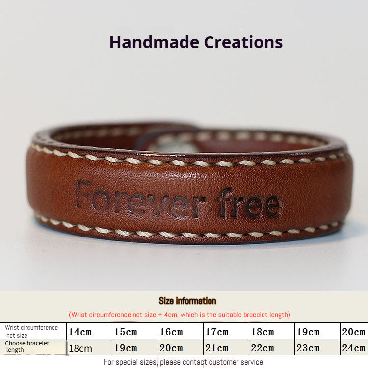 Hand - Stitched Customized Leather Wedding Gift for Unique 3rd Year Anniversary