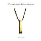 Customized Titanium Steel Photo Necklace - 6th Iron Anniversary Projection