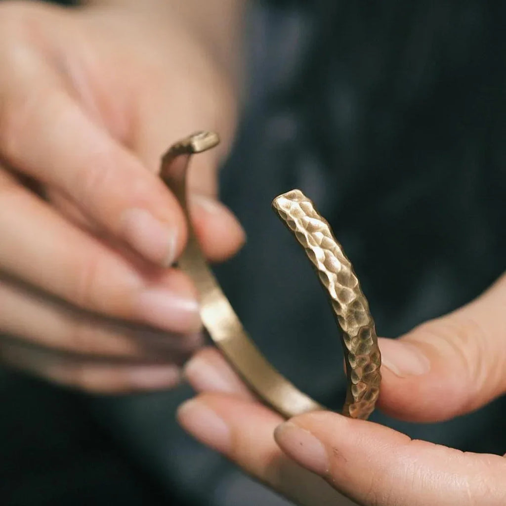 Solid Brass Couple Cuffs - OOAKB