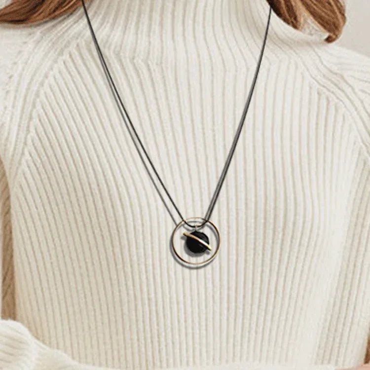 Copper-Onyx Wood Star Jewelry Set - OOAKB